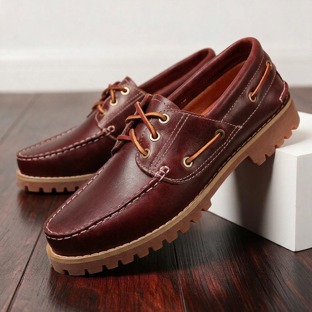 Henry - Genuine Leather Boat Shoes - view 3