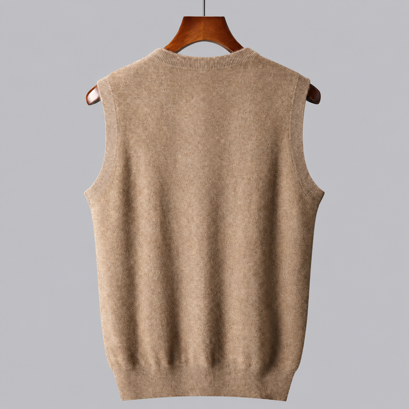 Olivier - Pure Cashmere V-Neck Vest - view 2