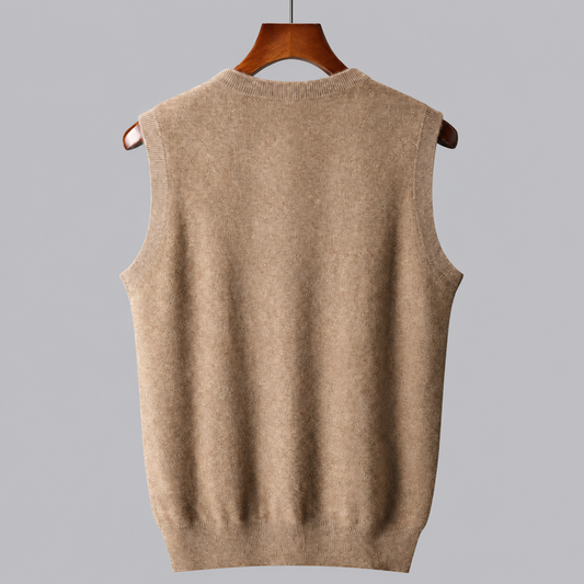 Olivier - Pure Cashmere V-Neck Vest - view 2