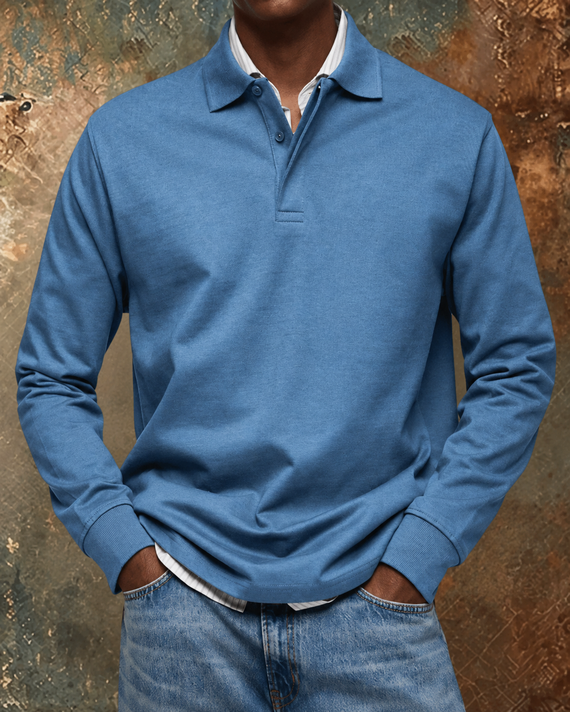 Neil - Long-Sleeve Polo Shirt