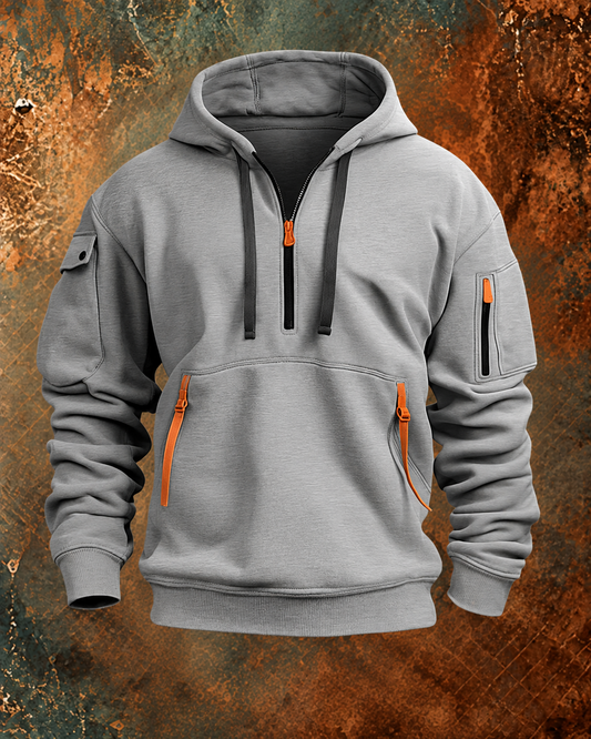 Tyler - Half-Zip Utility Hoodie