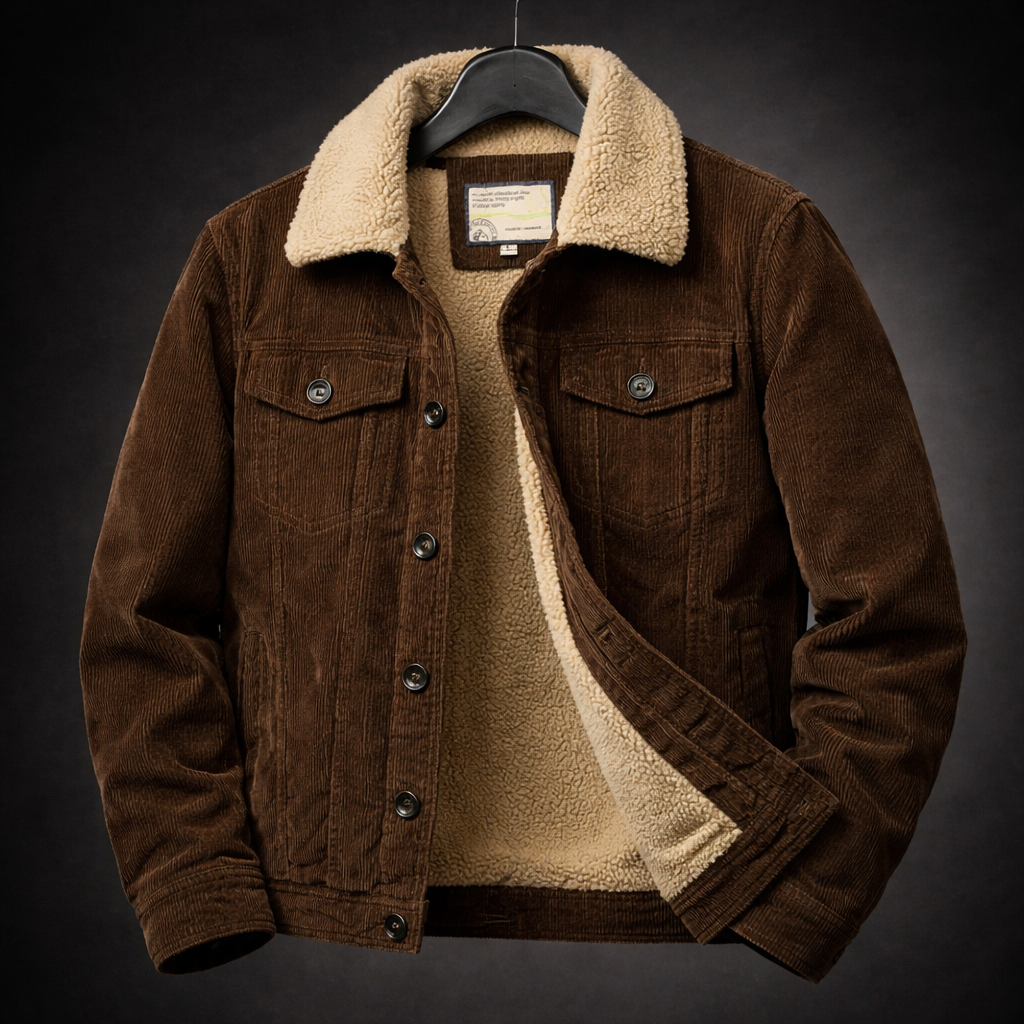 Clayton | Sherpa-Lined Corduroy Jacket - view 3