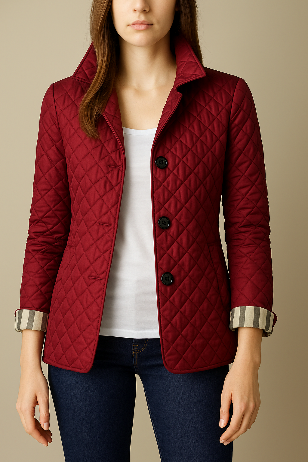 Alexandra - Quilted Button Jacket