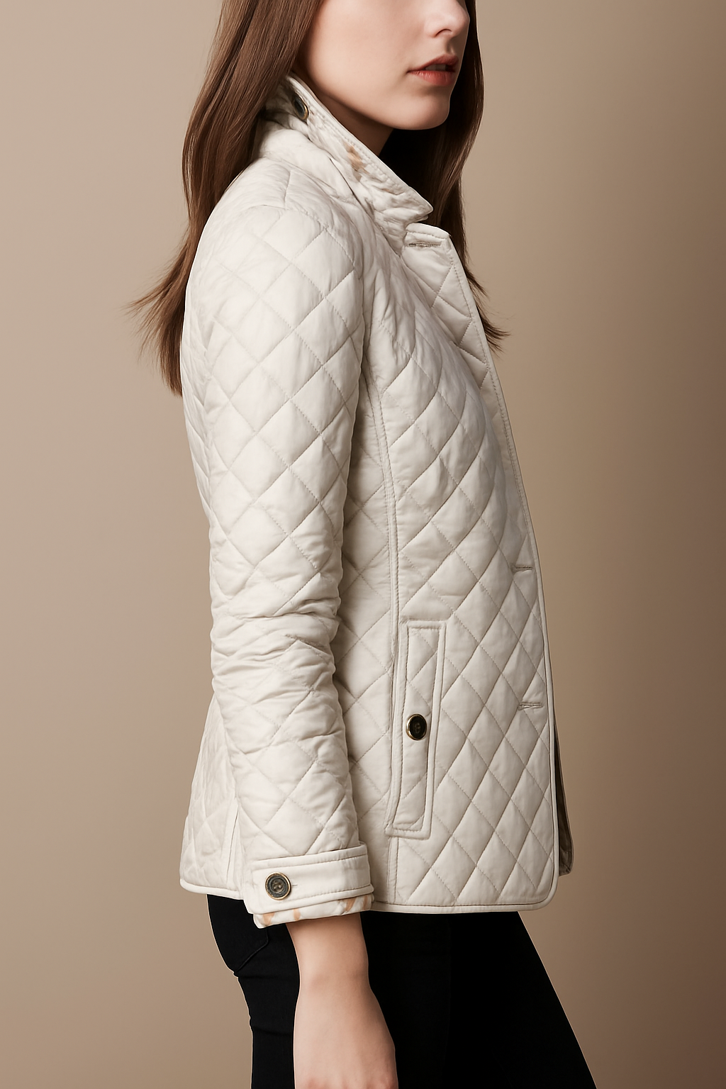 Alexandra - Quilted Button Jacket