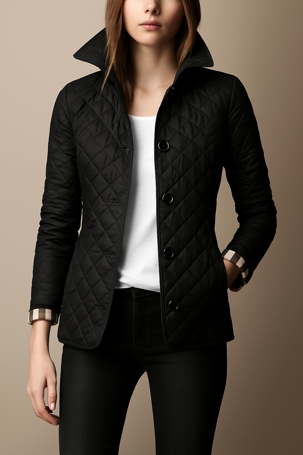 Alexandra - Quilted Button Jacket