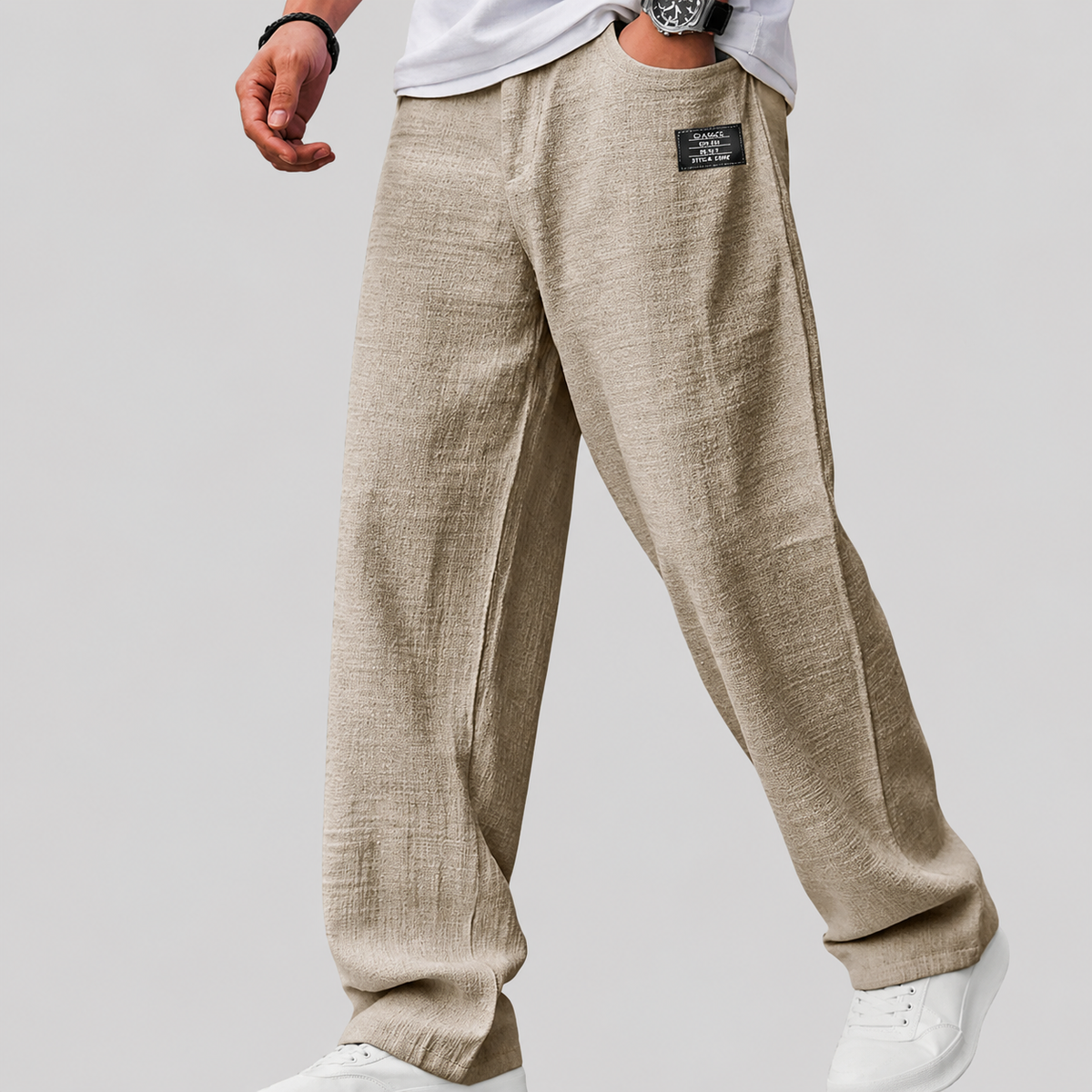 Cole - Premium Casual Linen Trousers - Trousers