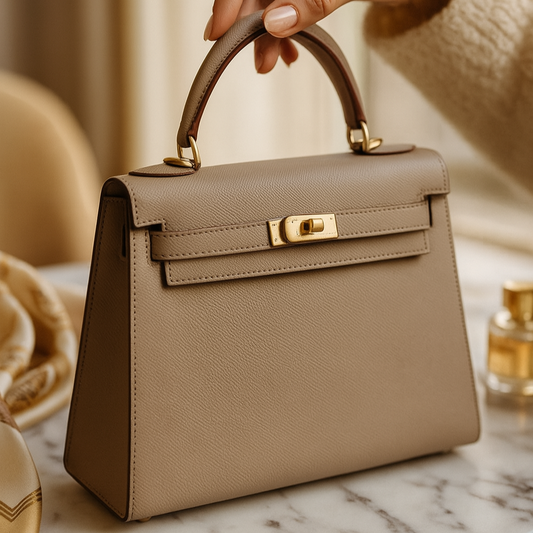 Structured Top-Handle Handbag