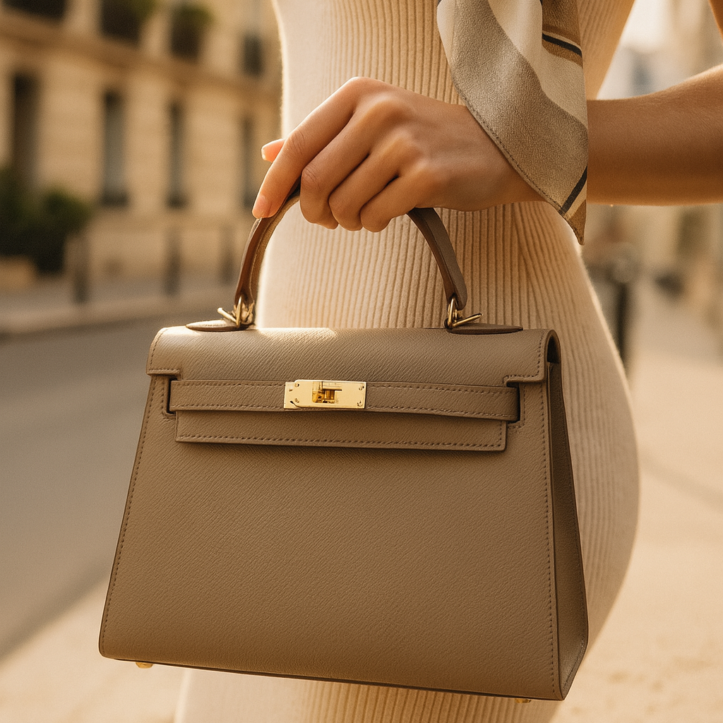 Structured Top-Handle Handbag