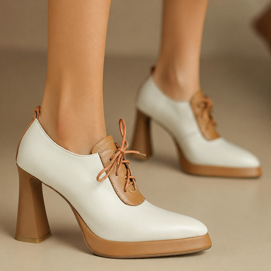 Melissa - Lace-Up Platform Heels