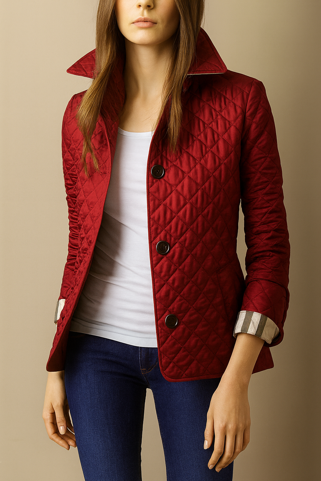 Alexandra - Quilted Button Jacket
