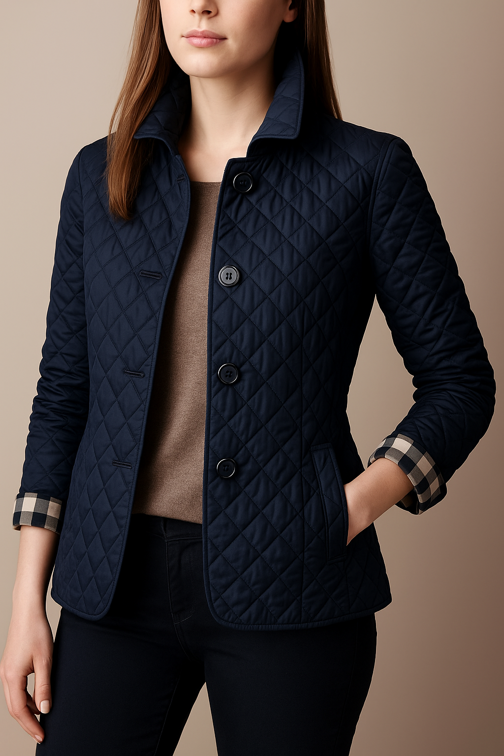 Alexandra - Quilted Button Jacket