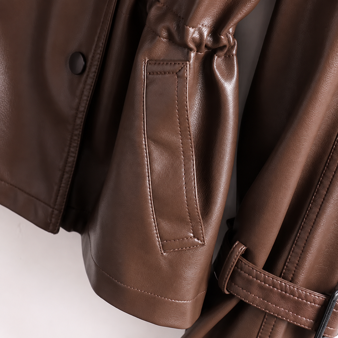 Chelsea - Double-Breasted Leather Jacket - view 7