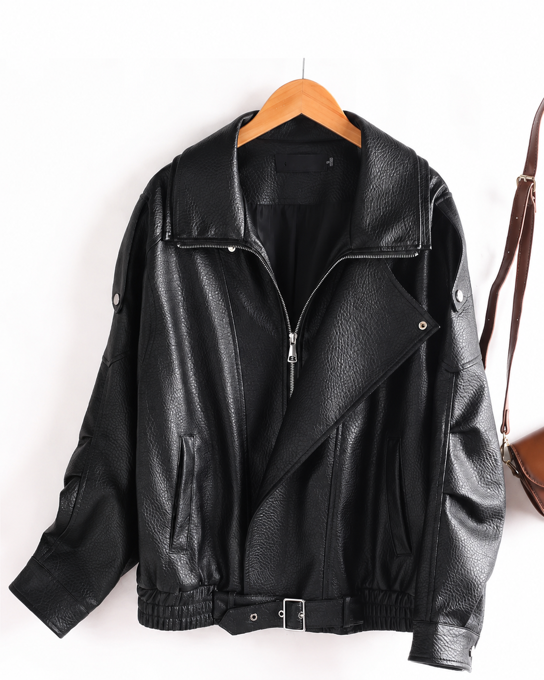 Sloane - Bold Moto Leather Jacket - view 4