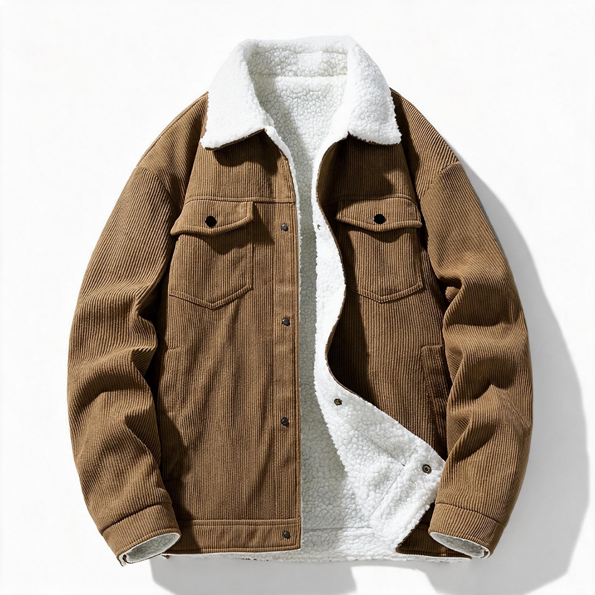 Archer - Sherpa-Lined Corduroy Jacket - view 2