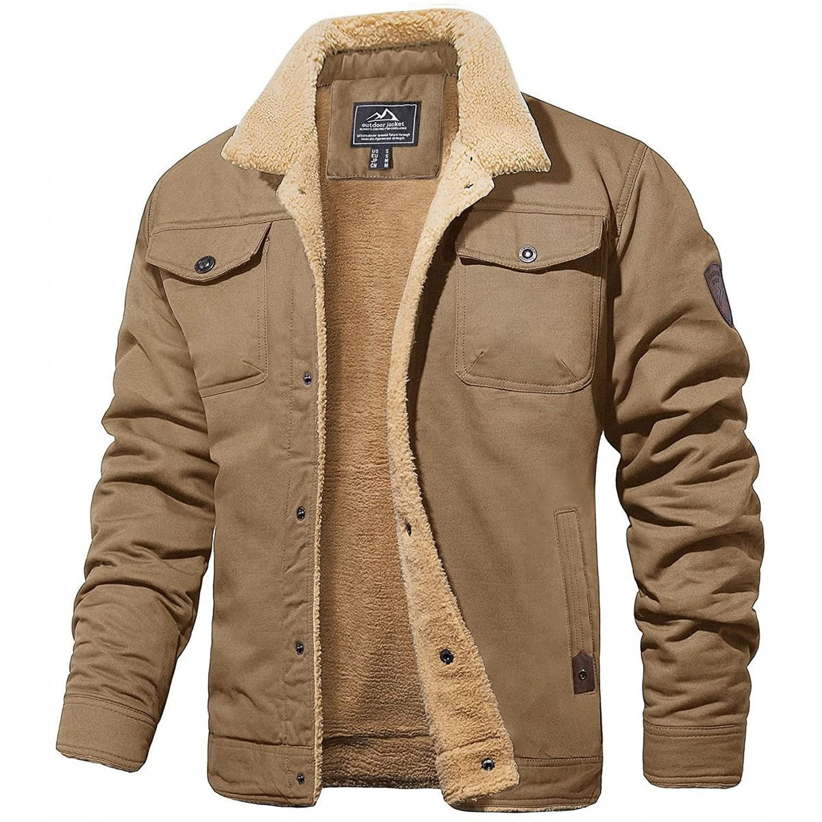 Travis - Sherpa-Collar Bomber Jacket
