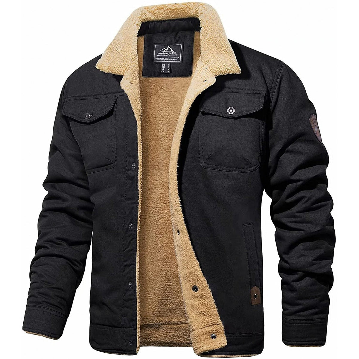 Travis - Sherpa-Collar Bomber Jacket