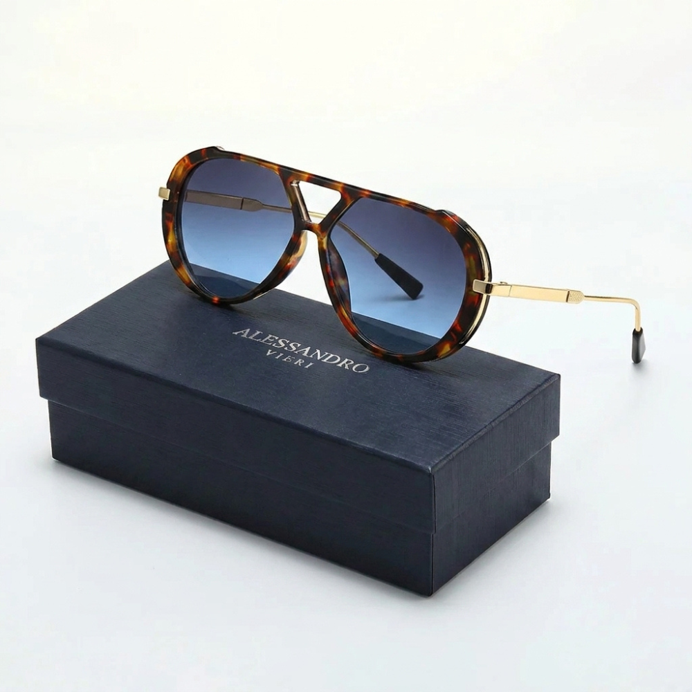 Panther | Retro Aviator Sunglasses - view 7