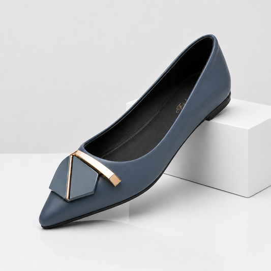 Rebecca - Pointed Toe Geometric Flats