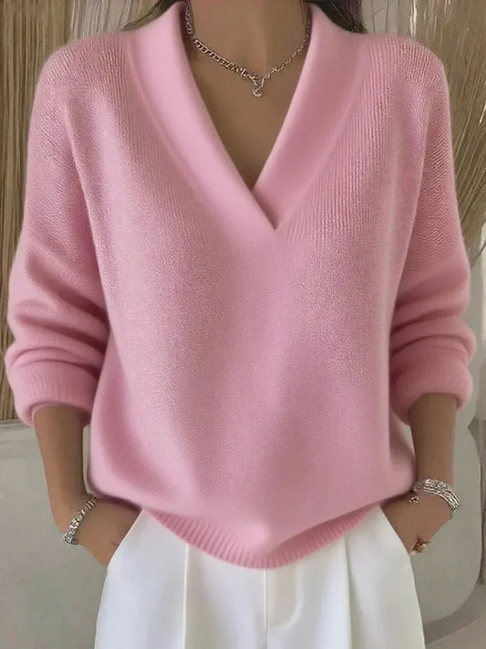Ivy - Relaxed V-Neck Sweater - view 2