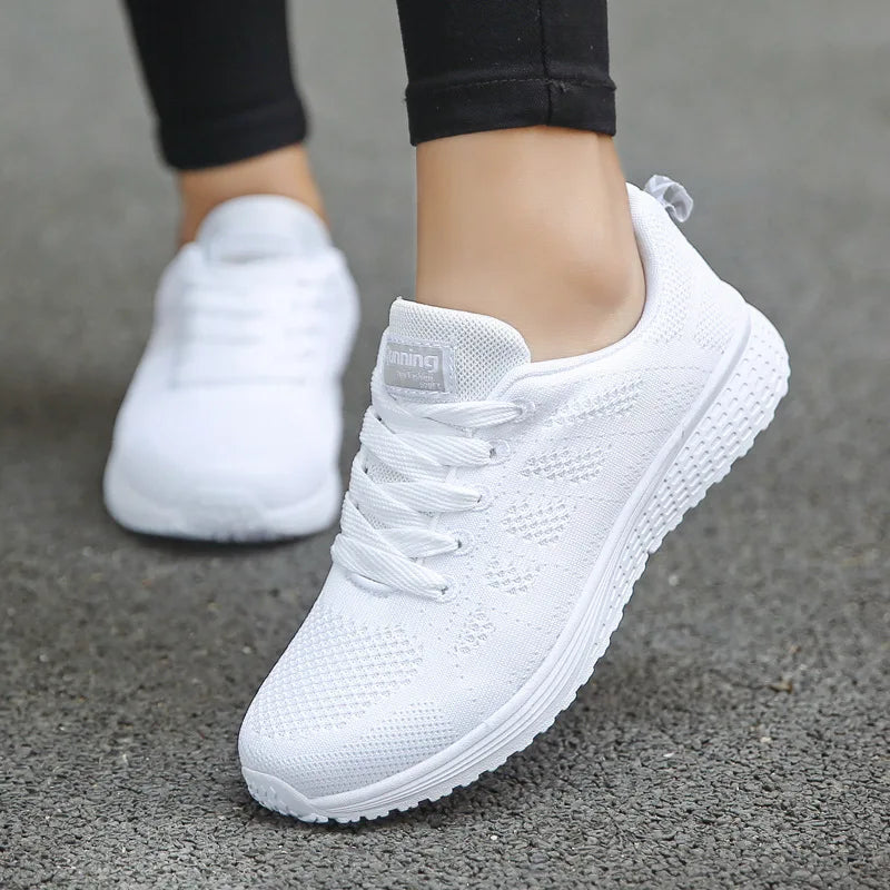 Lightweight Breathable Sneakers - White