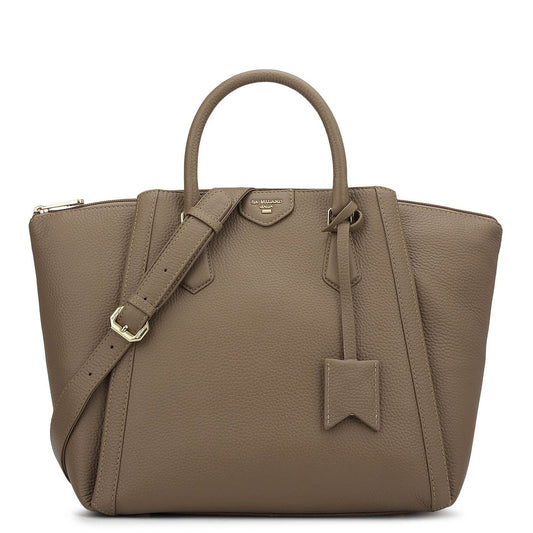 Classic Wax Leather Satchel Bag