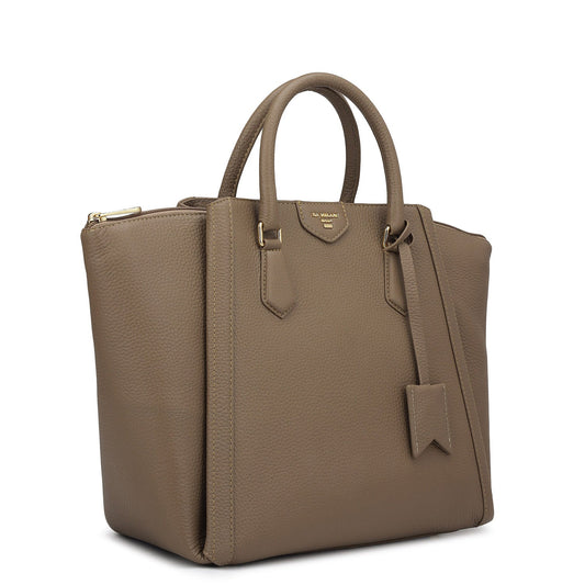 Classic Wax Leather Satchel Bag