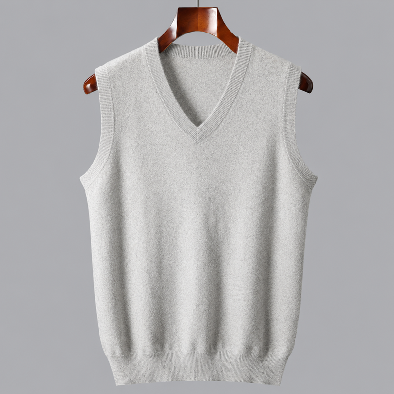 Olivier - Pure Cashmere V-Neck Vest - view 6