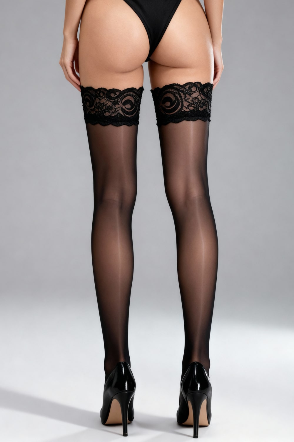 Fabiana lace-top hosiery stockings