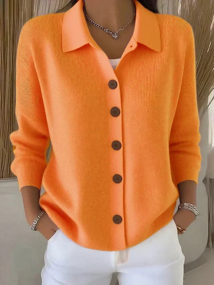 Beatrice - Collared Button Knit Cardigan - view 5