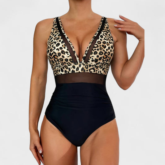 Carlota | Mesh-Panel Shaping One-Piece Swimsuit - view 2