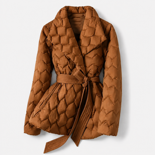 Abigail - Quilted Tie-Waist Coat