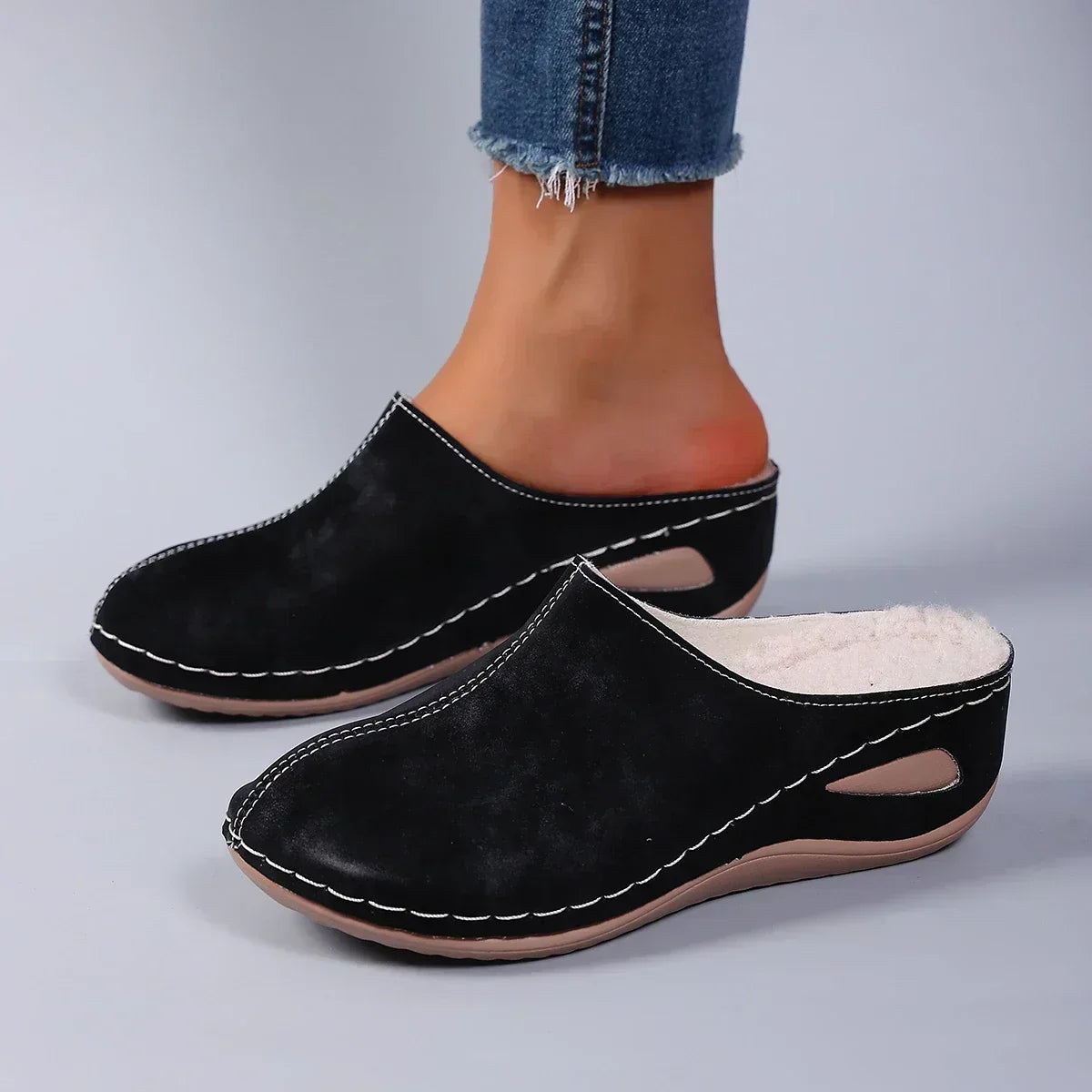 Colleen - Warm Lined Orthopedic Slippers