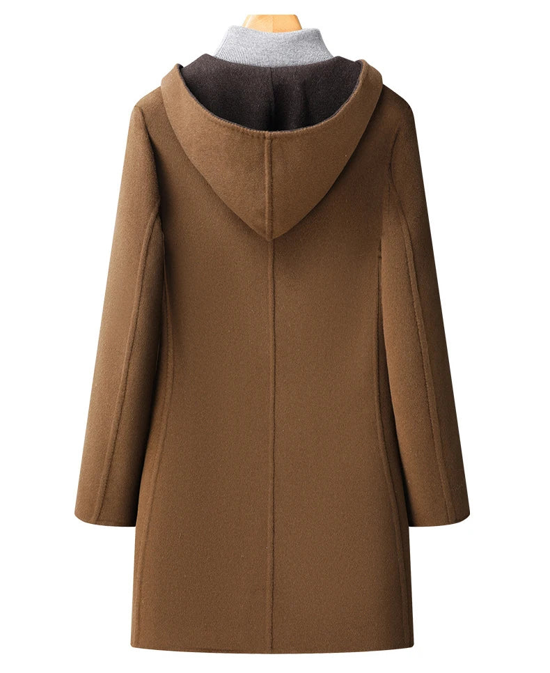Rowan | Hooded Wool-Blend Coat - view 8