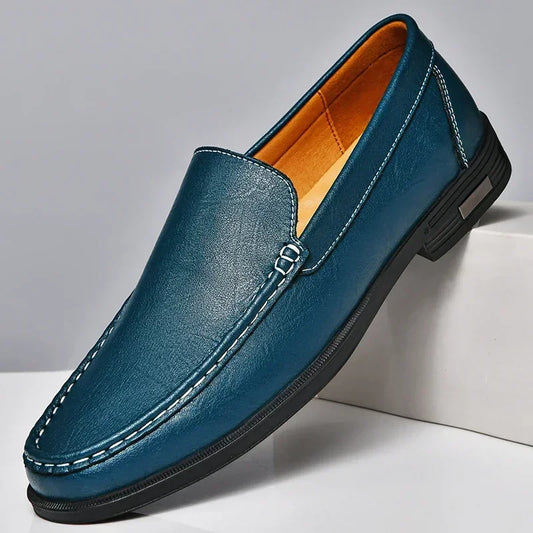 Andrew - Smooth Leather Slip-On Loafers