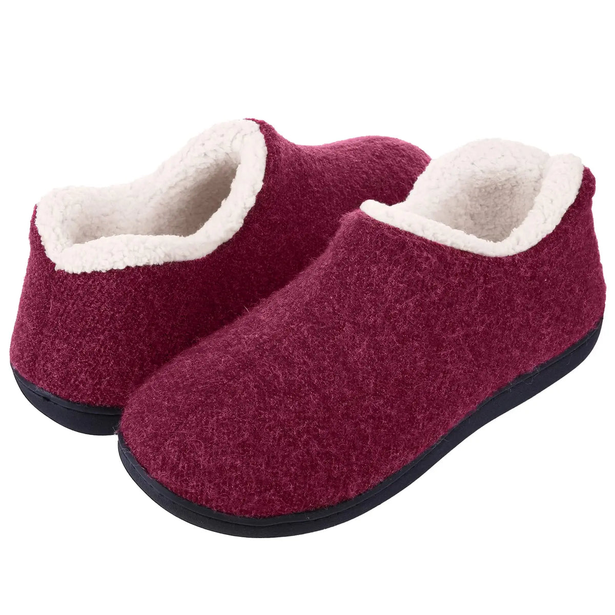 Brianna - Sherpa-Lined Knit Slippers