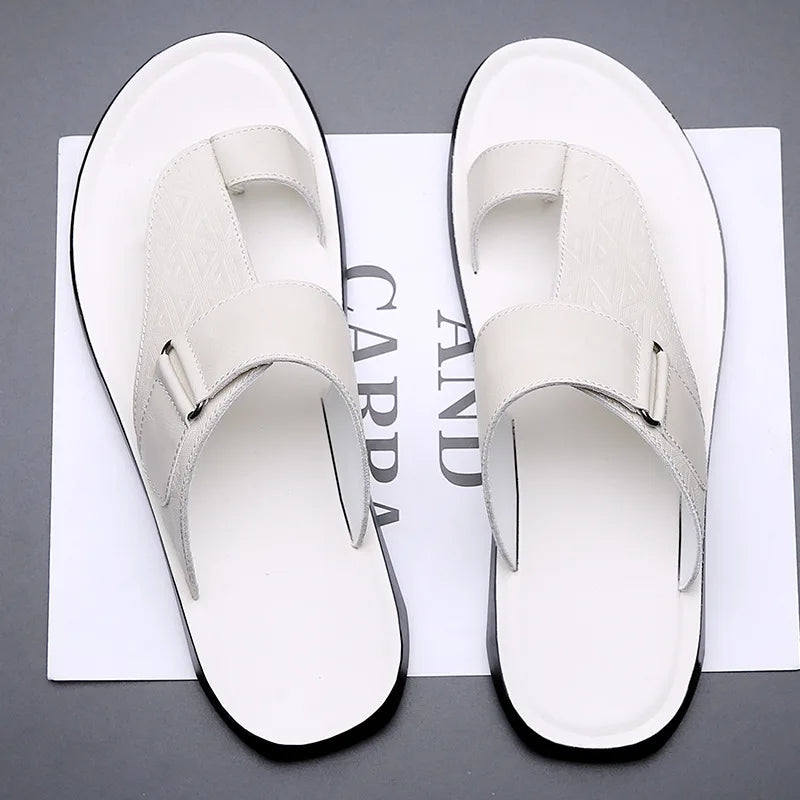 Marlow - Patterned Leather Sandals - view 5