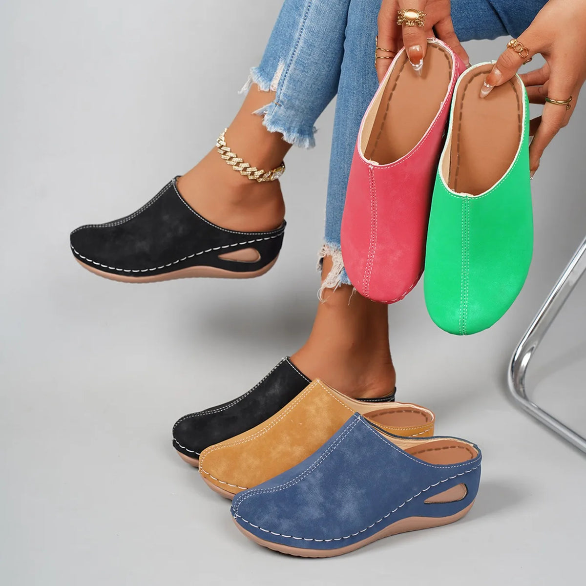 Colleen - Unlined Orthopedic Slippers