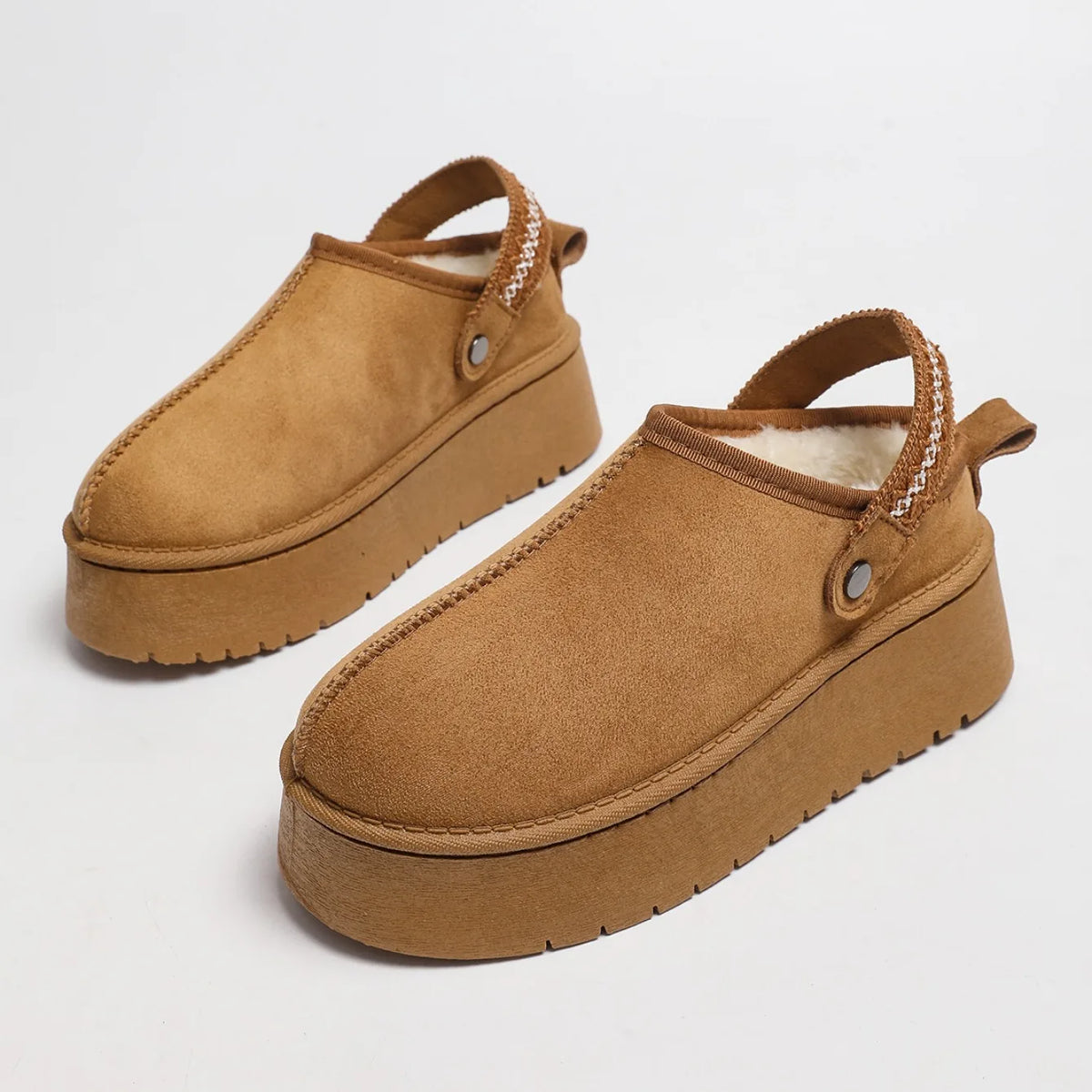 Dawn - Plush-Lined Platform Clogs