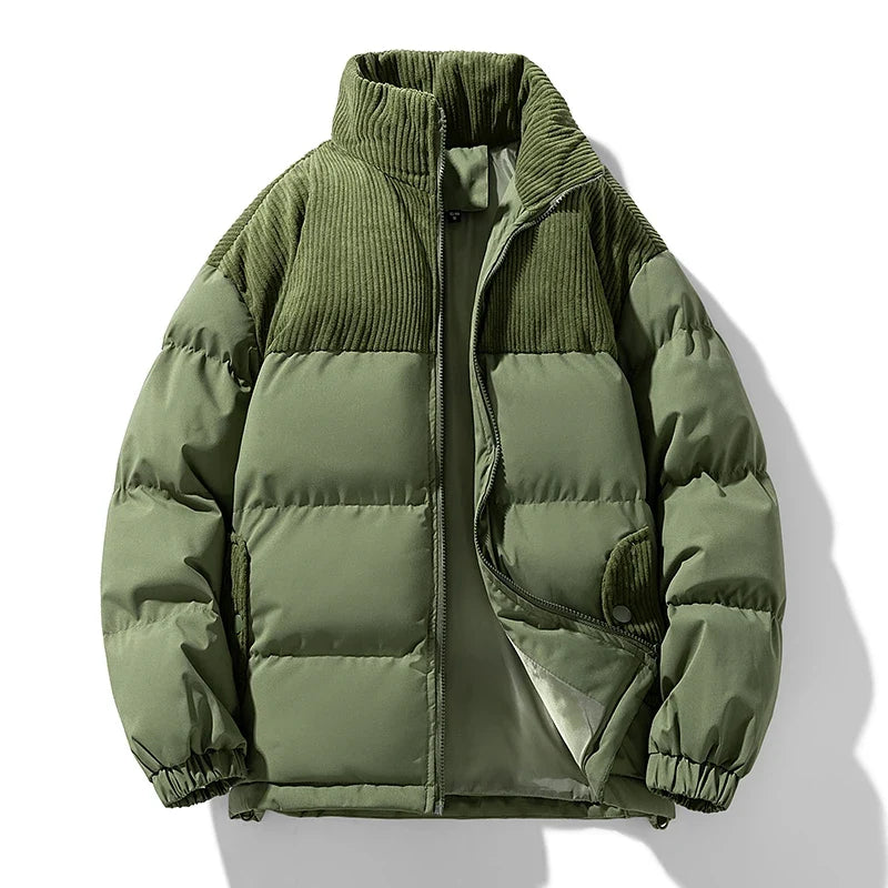 Brennan | Corduroy-Panel Puffer Jacket - view 6