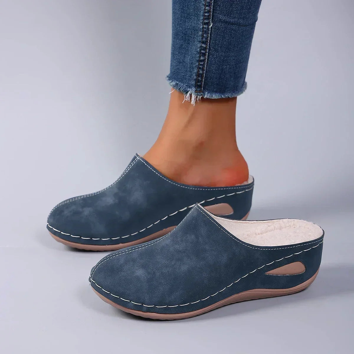 Colleen - Warm Lined Orthopedic Slippers