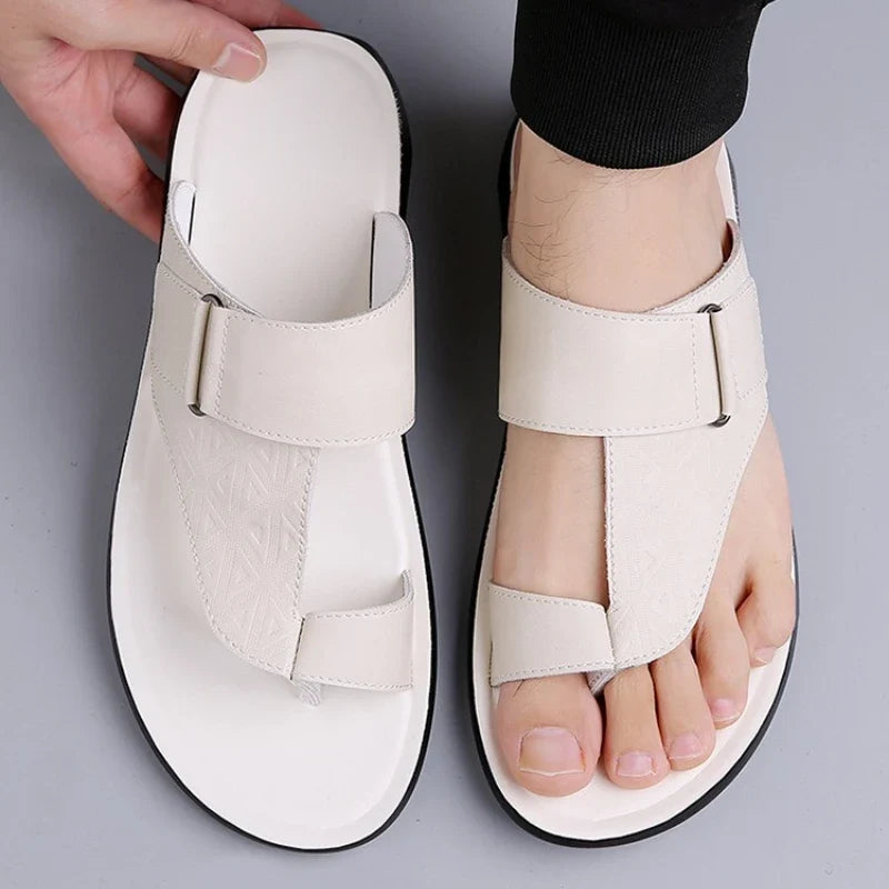 Marlow - Patterned Leather Sandals - view 4