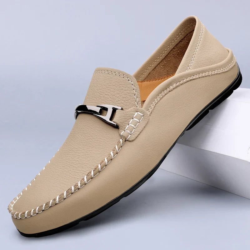 Nathan - Buckled Moc-Toe Loafers - view 6