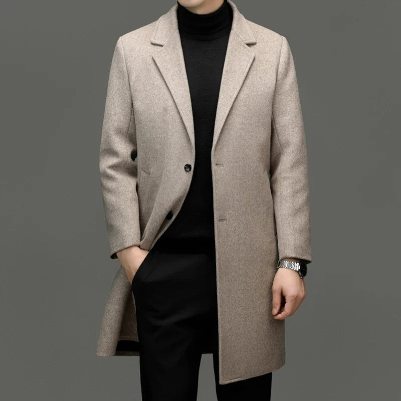 Lennox | Wool Coat with Quilted Inner Vest - view 5
