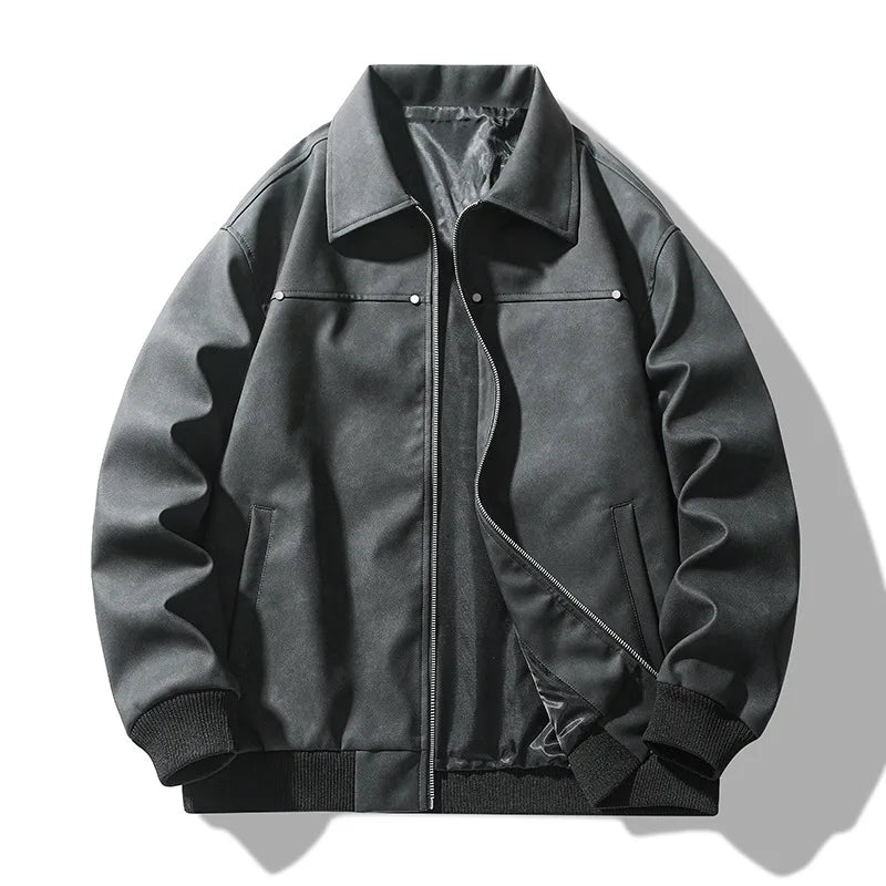 Donovan | Leather Bomber Jacket - view 6