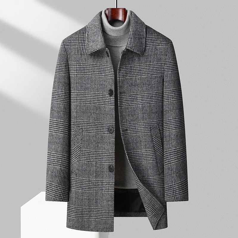 Xavier | Button-Up Wool Coat