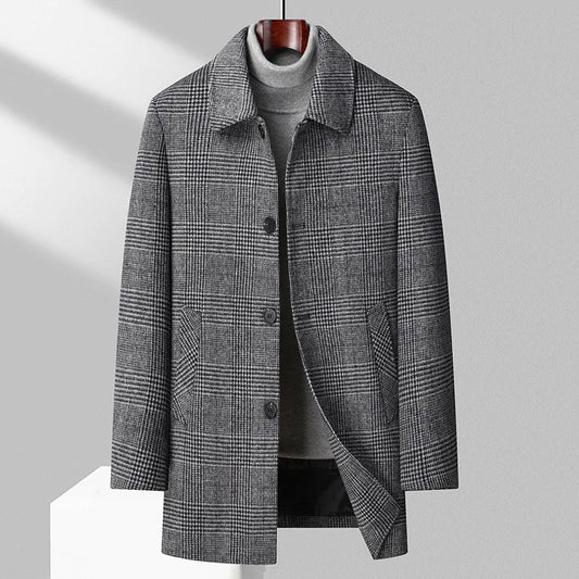 Xavier | Button-Up Wool Coat