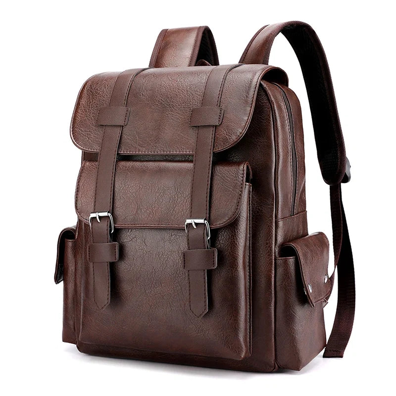 Simon - Structured Leather Backpack - view 8