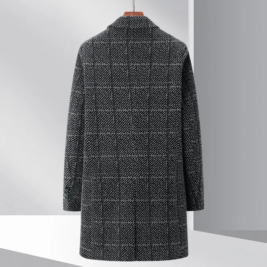 Tristan | Checked Wool-Blend Coat - view 2