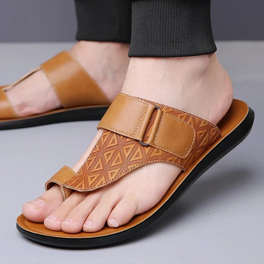 Marlow - Patterned Leather Sandals