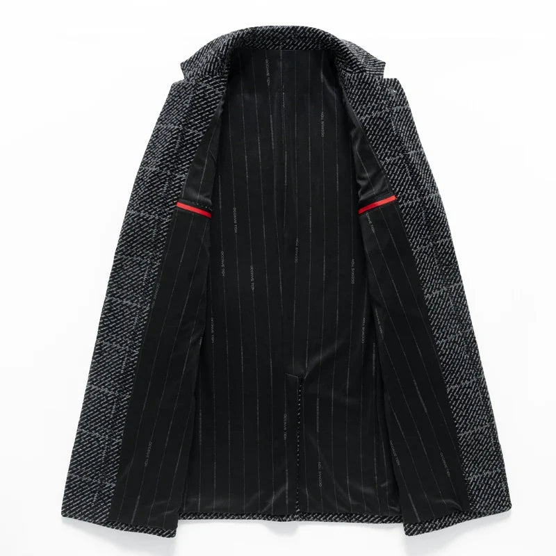 Tristan | Checked Wool-Blend Coat - view 4
